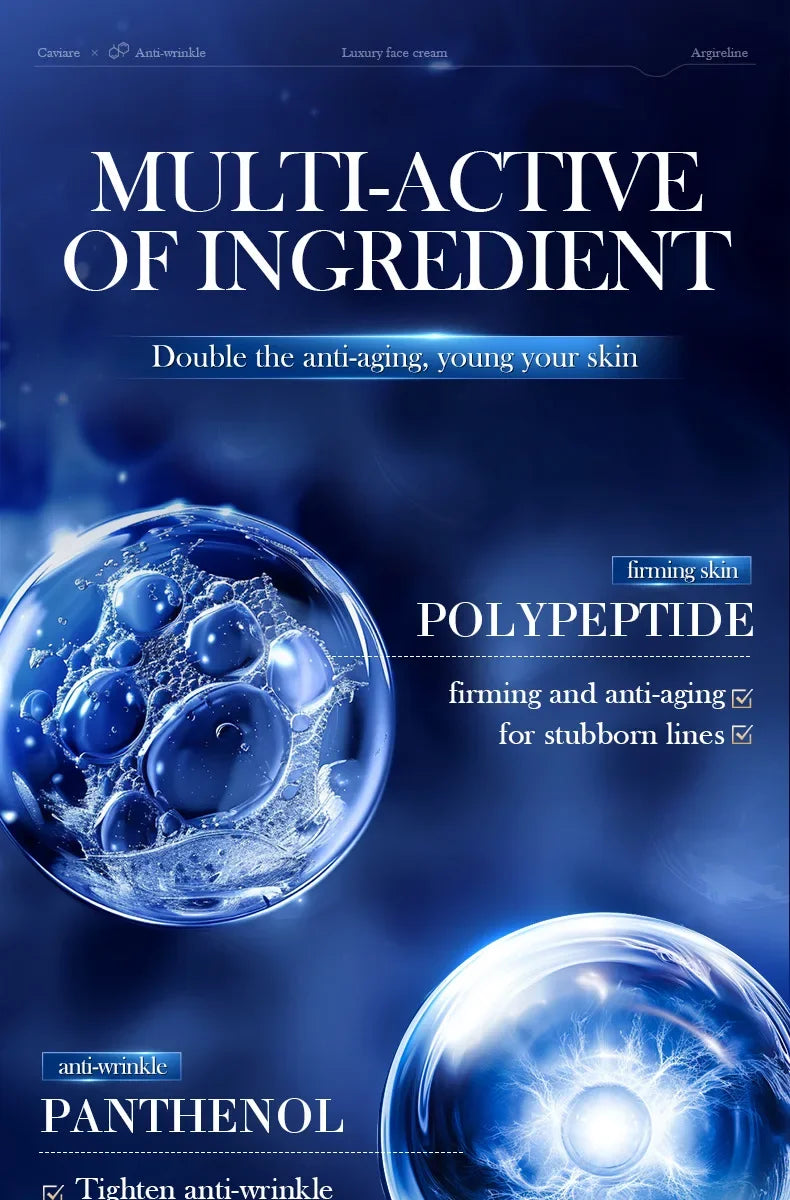 Anti-Wrinkle Face Cream Collagen Pearl Firming Lift Fade Fine Lines Caviar Moisturizing Smooth Brighten Korean Skin Care Product