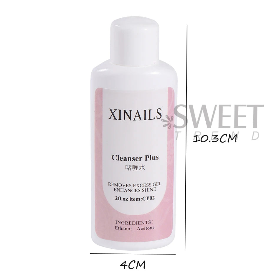 1Bottle Nail Degreaser Liquid Surface Sticky Layer Gel Polish Excess Remover Acetone Nail Extension Auxiliary Nail Cleaner Plus