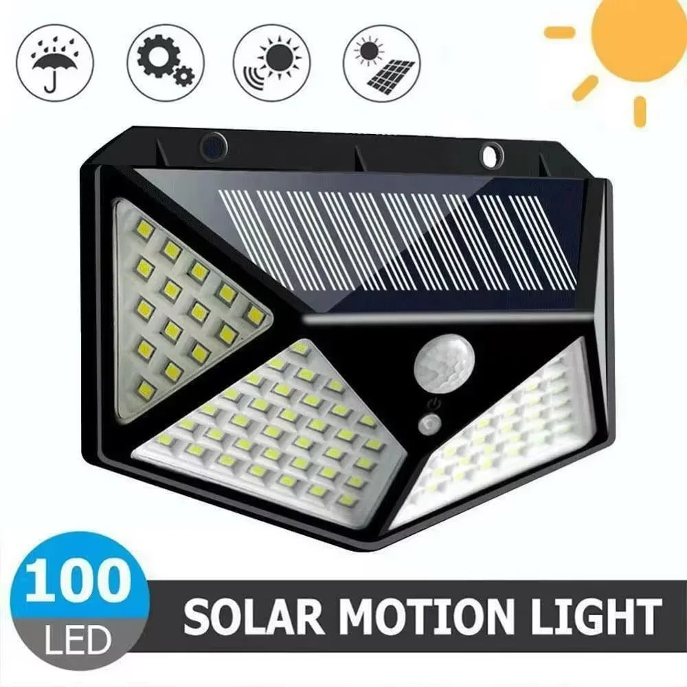 ESMARTER 100-LED Solar Motion Sensor Light (IP65, 270° Wide Beam)