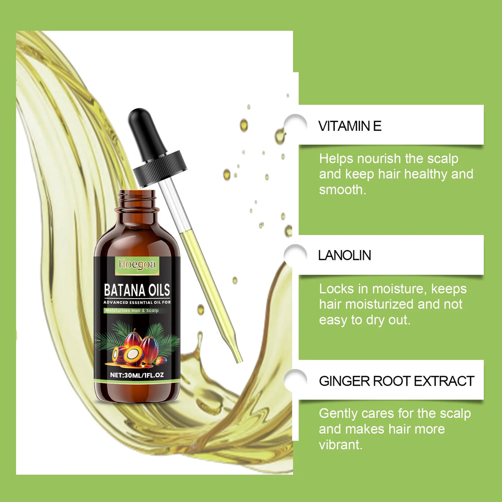 Hoegoa Pure Batana Hair Growth Oil – 30ml Revitalizing & Strengthening Scalp Treatment