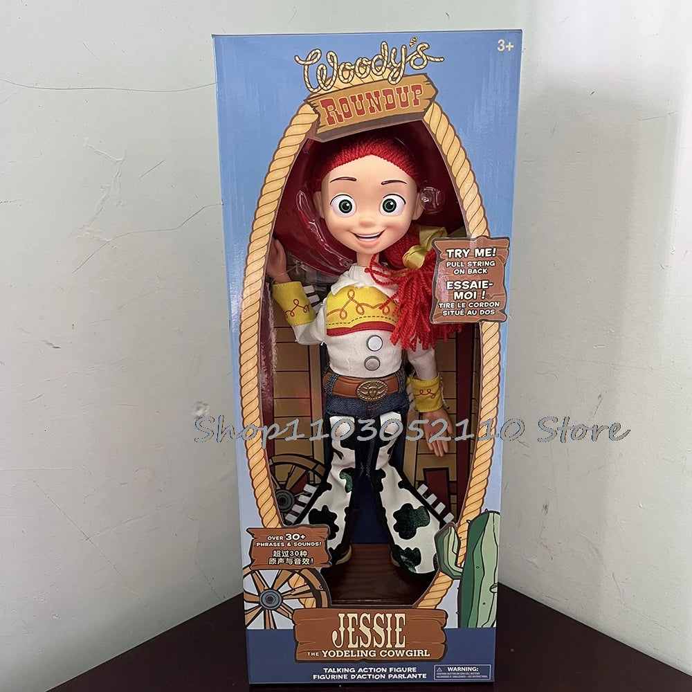 Toy Story 4 Talking Woody Jessie Action Figure Sing Soft Cute  Anime Figure Decoration Birthday Model Gift Toys