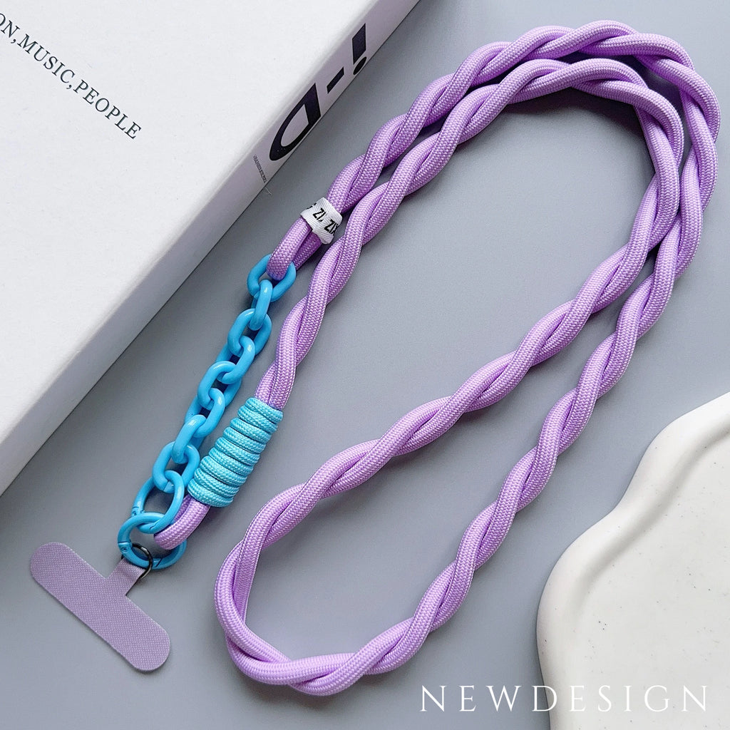 Cute Phone Lanyard Diameter Outdoor Universal Case Acrylic Crossbody Shoulder Card Neck Cord Clip Hang Anti-lost Wrist Strap