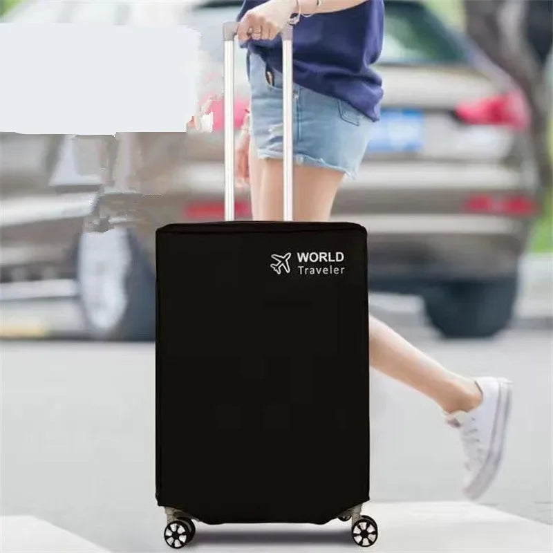 20/24/26/28/30inch Black Anti-scratch Luggage Protector Cover Non-woven Luggage Cover Dustproof Trolley Suitcase Wear-resistant