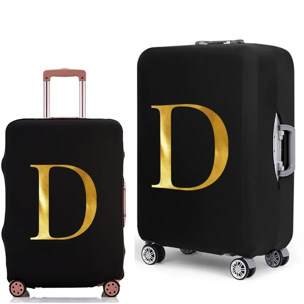 Letter Print Luggage Cover Thicker Suitcase Protective Case Trunk Case Apply Elastic Dust Case for 18" To 32" Travel Accessories