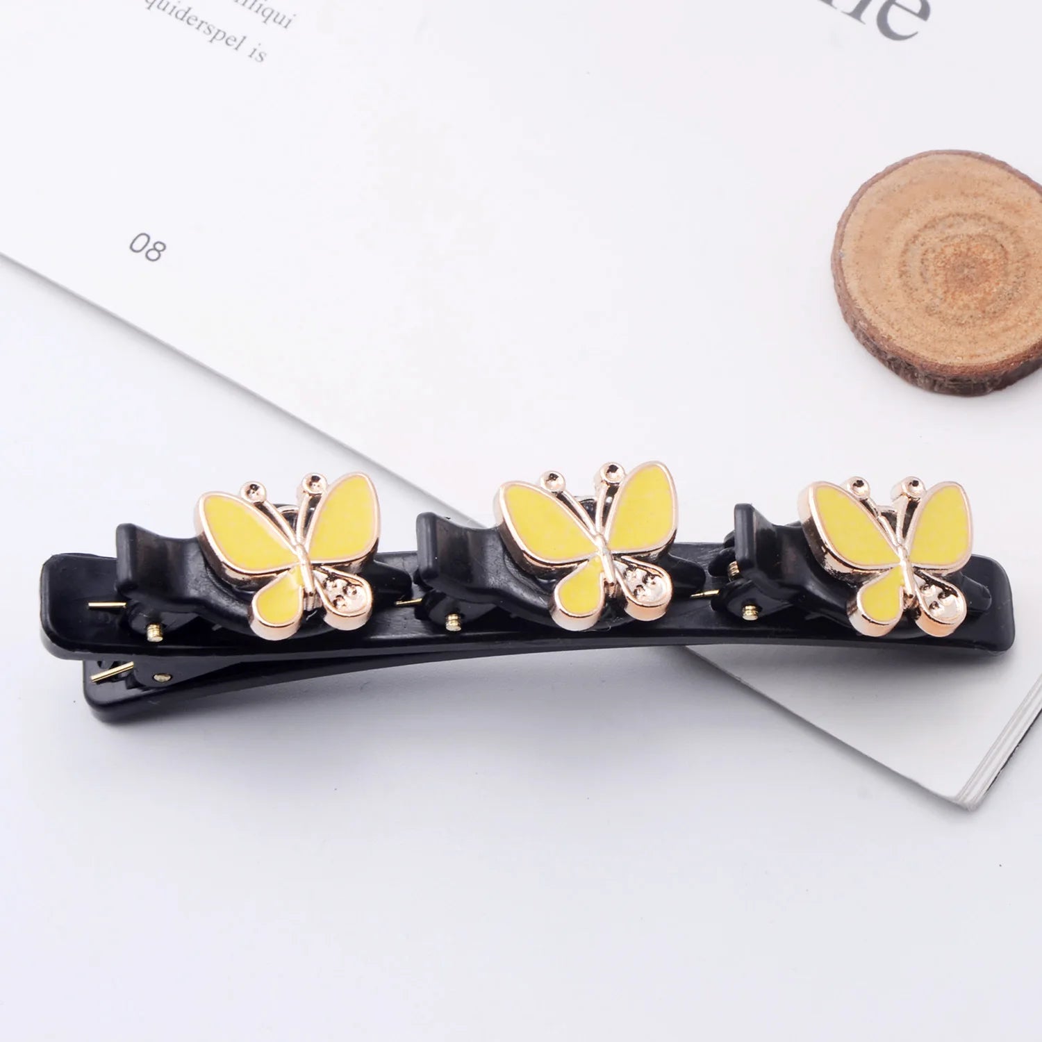 Elegant Butterfly Braided Hair clip for women Korean version Side Clip Fashion Girl Hairpin Hair Accessories duckbill clip