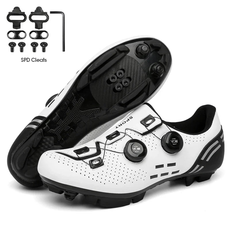 2023 Cycling Sneaker Mtb with Cleats Men Carbon Sports Speed Bike Shoes Women Mountain Racing Flat SPD Road Cycling Footwear