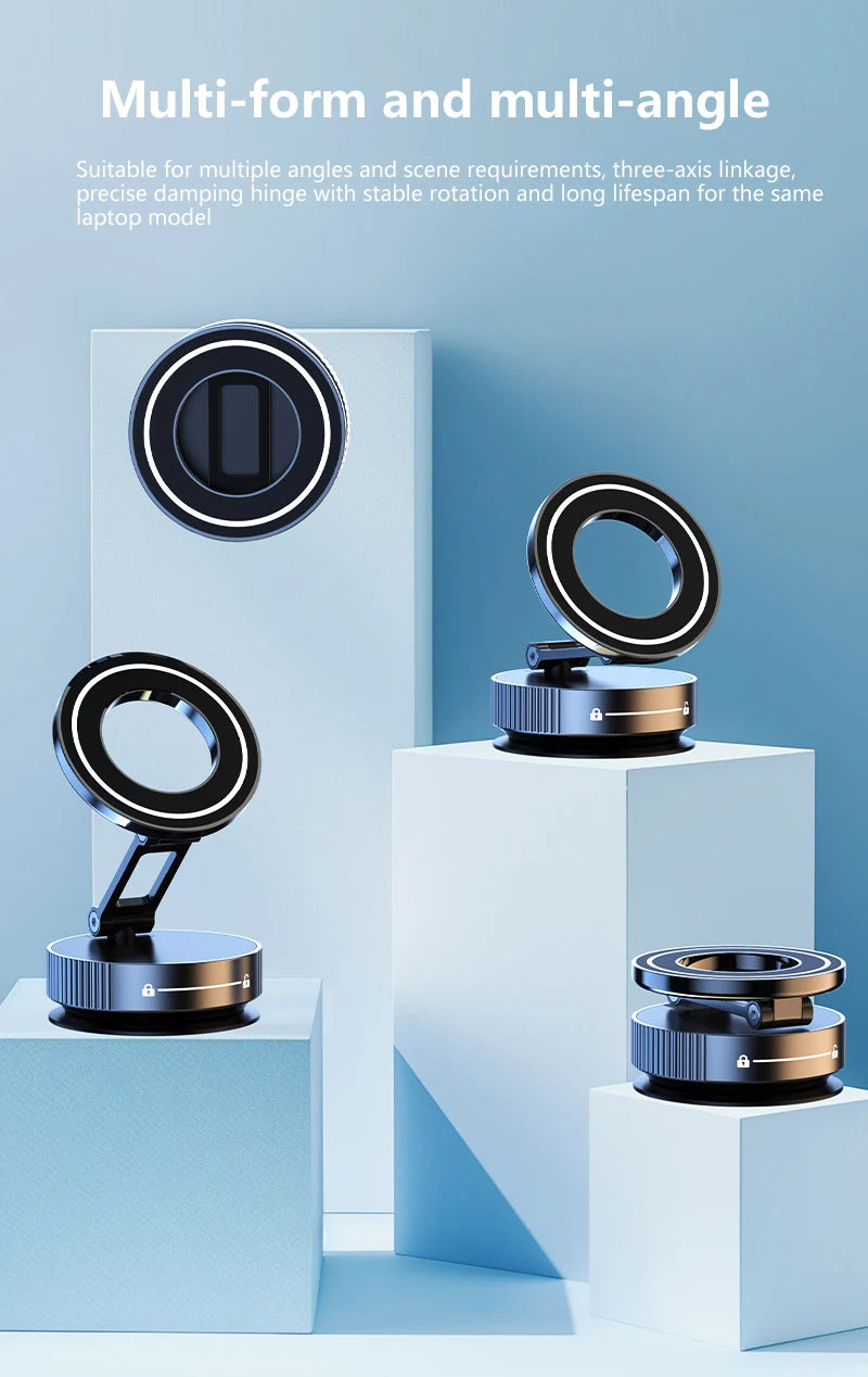 Xiaomi Super Strong Magnetic Phone Holder Foldable Design 360° Adjustable Vacuum Car Mount For Car Desk Bathroom Phone Holder