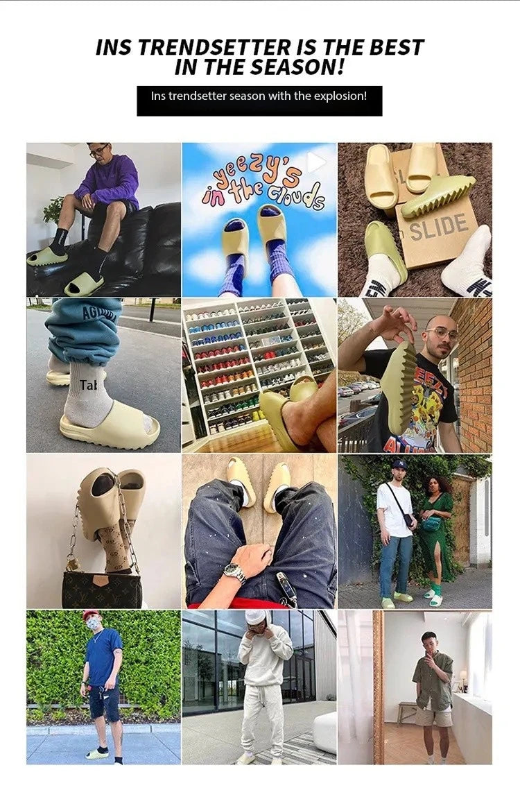 Coconut Slippers Cloud Thick-soled Sandals Summer Fashion Soft Bottom Beach Men Slippers Women's Sandals EVA Slides