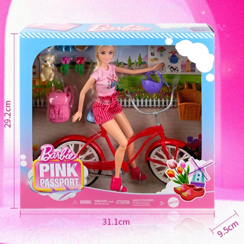Barbie Comfortable Afternoon Cycling Set | Doll & Bike Dress-Up Play Scene Toy