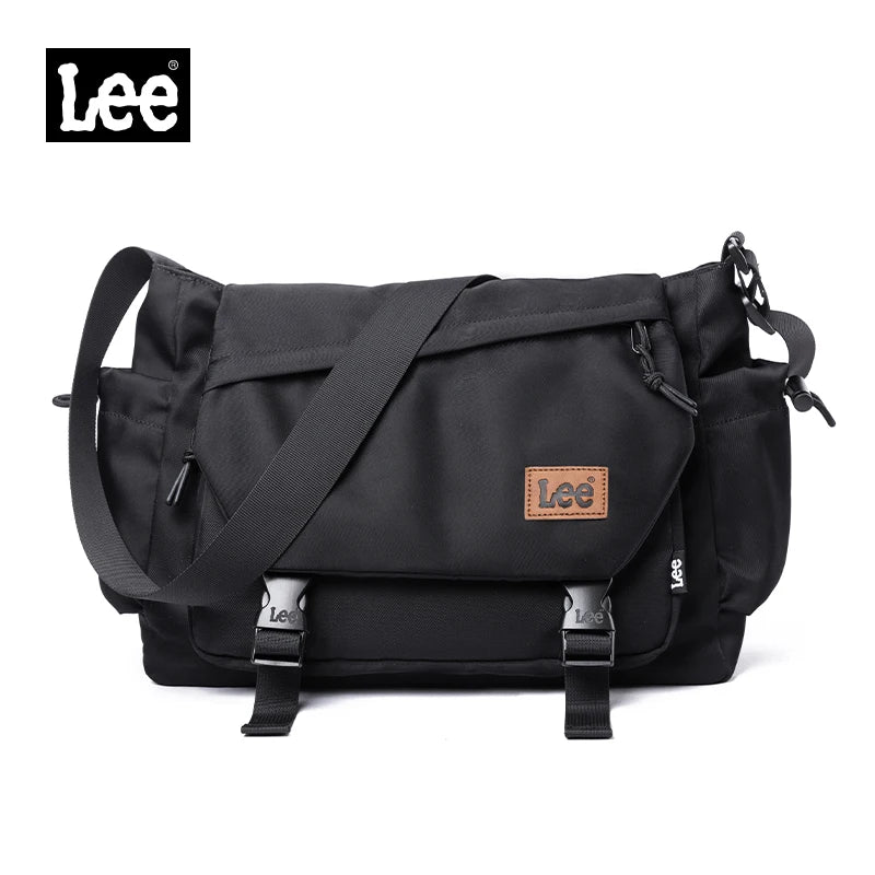 LEE Fashion Waterproof Large Crossbody Shoulder Bag Women Male Flip Laptop Messenger Bag Teenagers College Satchel School Bag