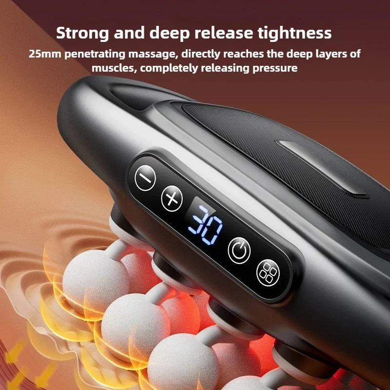 Brand high-end 16-head fascia gun multi-head massager, waist and back muscles deep relaxation 16-head massager