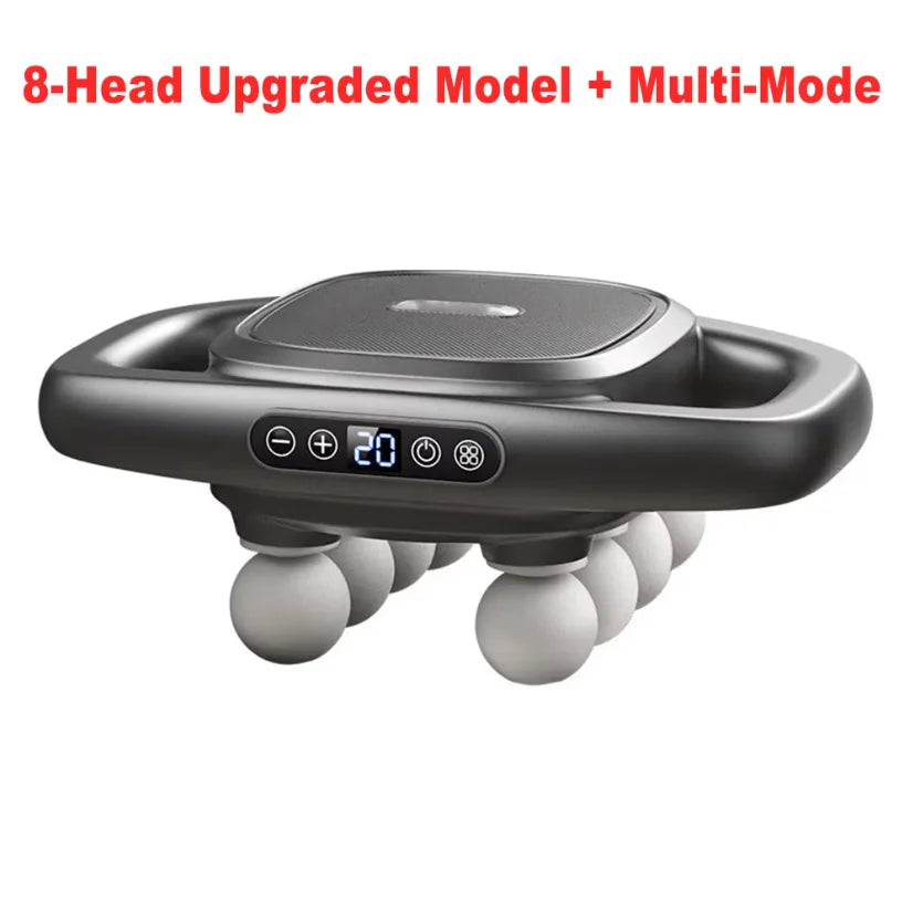 16-Drive 8-Head Massage Gun Set Fascia Gun High Frequency Vibration Muscle Relaxation