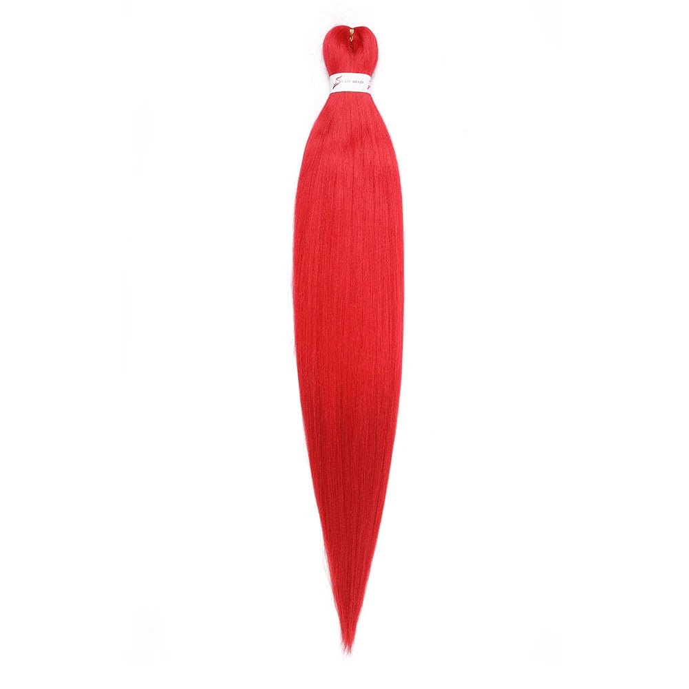 Pre-stretched Braids Hair Professional Itch Free Hot Water Setting Synthetic Fiber Ombre Yaki Texture Braid Hair Extensions