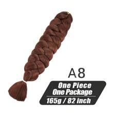 Xpression Synthetic Big Braids Crochet Hair Braids Extensions Yaki Straight Hair Women's Jumbo Braids Hair Daily Wear