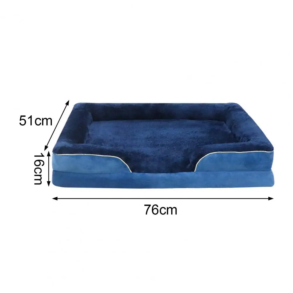 Orthopedic Large Dog Bed Sofa Dog Rest Sleep Bolster Nest With Removable Cover Washable Cotton Filling Soft Pet Couch