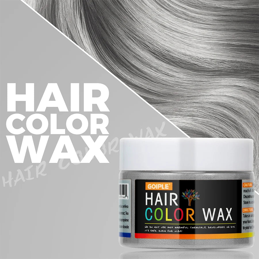 Valentine's Day Hair Color Wax for Men & Women Hair Clay Fashion One-Time Temporary Styling Dye Cream Easy Wash Hair Beard Color