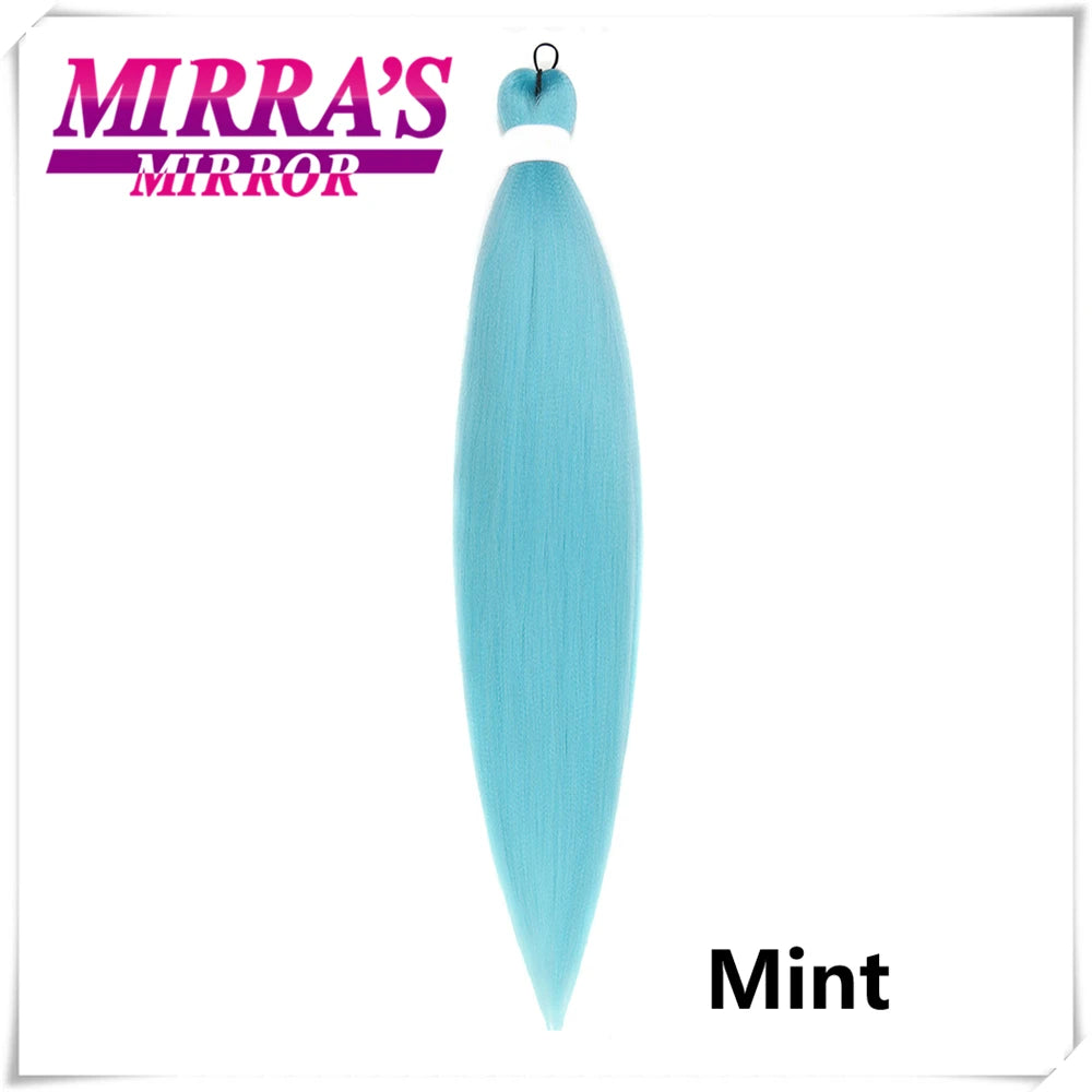 Purple Braiding Hair Extensions Pre Stretched Soft Yaki Synthetic Jumbo Braids DIY Ponytail Braid Pink Grey Orange Red Blue Hair