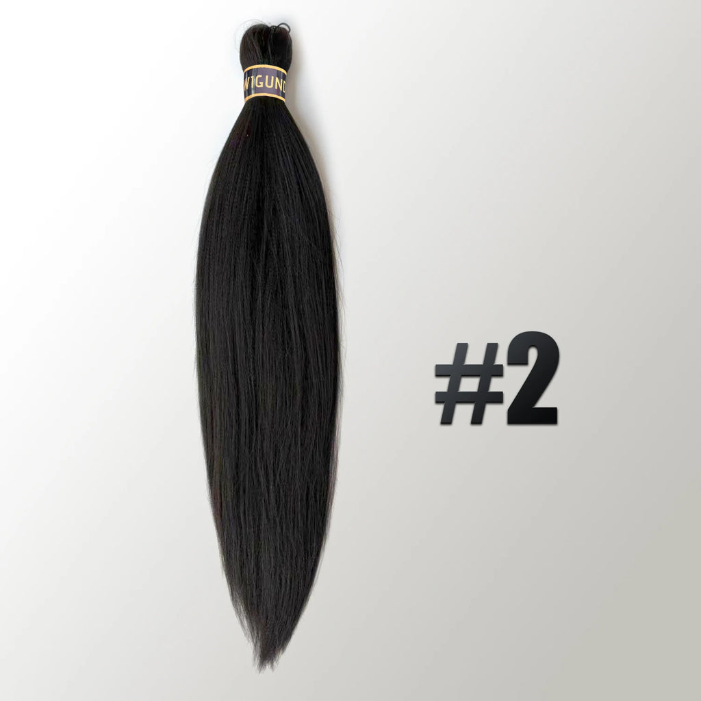 EZ Pre-stretched Braiding Hair Ombre Professional Easy Crochet Braid Hair 26 Inch 90g Hot Water Setting Synthetic Crochet Hair