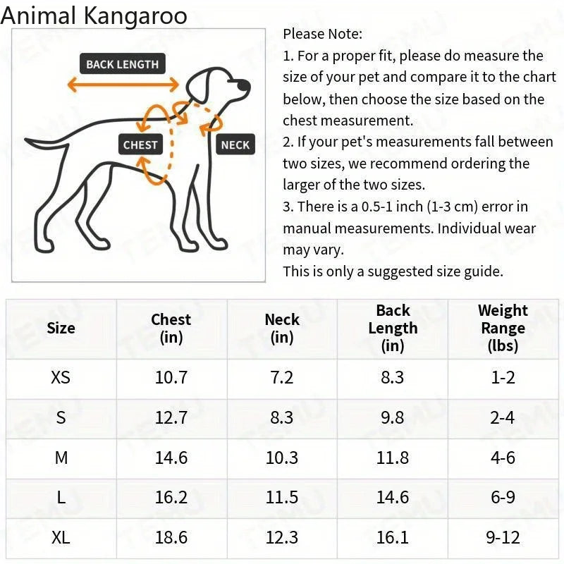 Animal Kangaroo Little Miss Attitude Red Pullover Dog Hoodie Fleece Sweatshirt Fall Apparel Washable Pet Sweater Dog Sweater