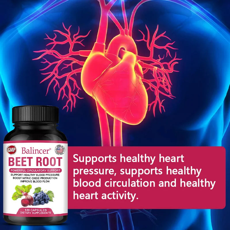 SOOMIIG Organic Beet Root Complex — Circulation & Heart Support (120 Capsules)