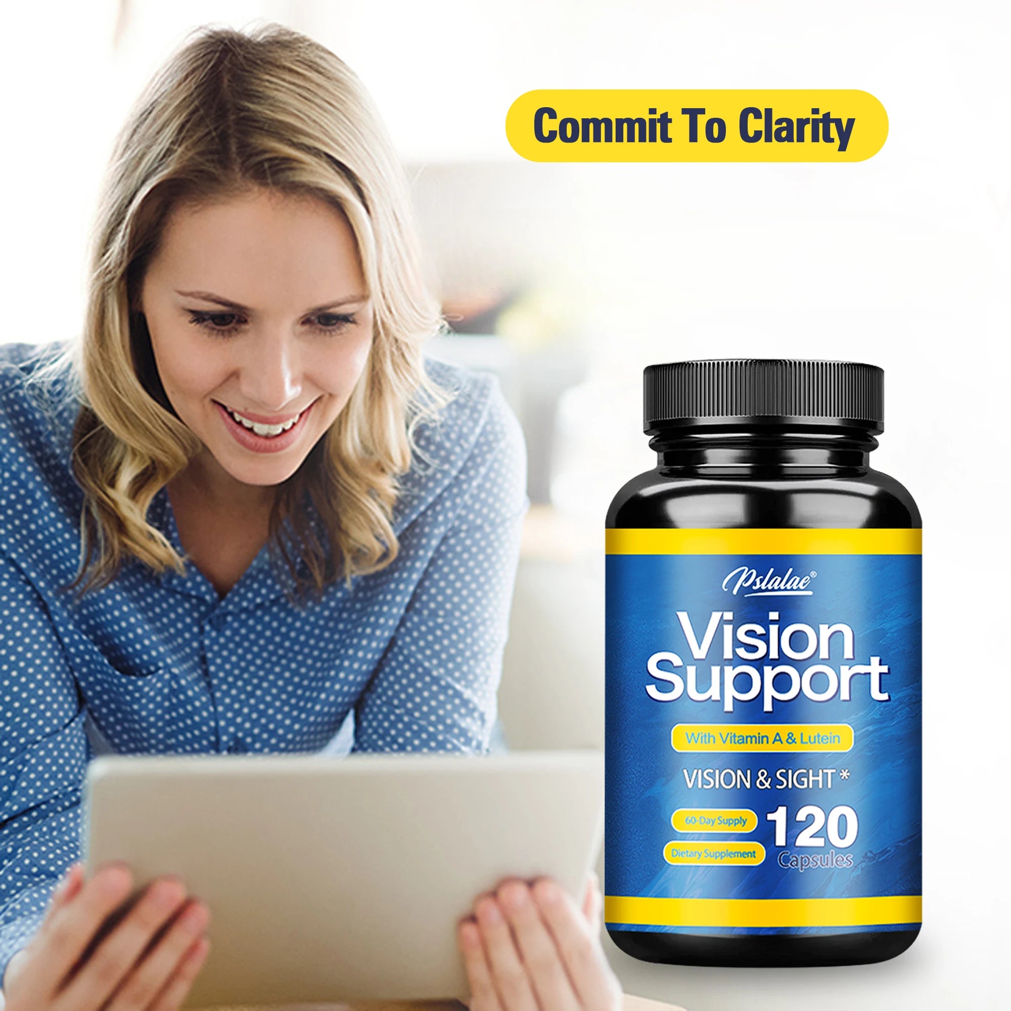 Pslalae Vision Support — Eye & Blue-Light Support (120 Capsules)