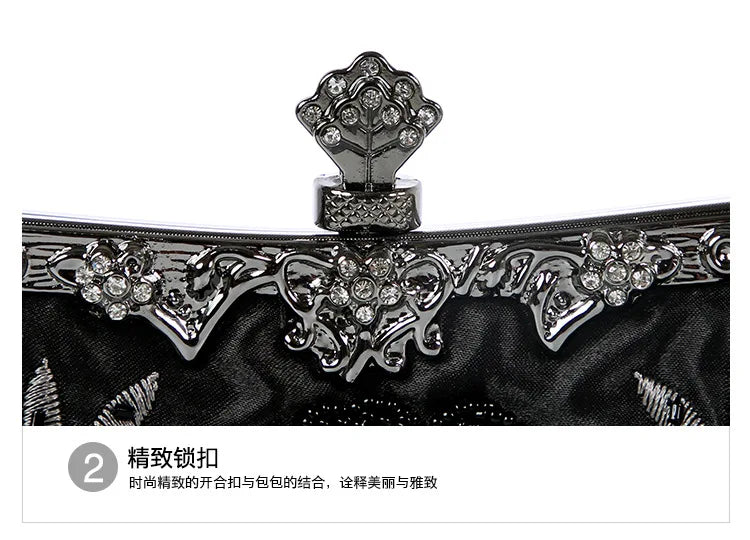 Retro Handmade Beaded Embroidered Dinner Bag Chic Festive Bride Bolsos Lujosos Marcas Famosas Luxury Designer Bags High Quality