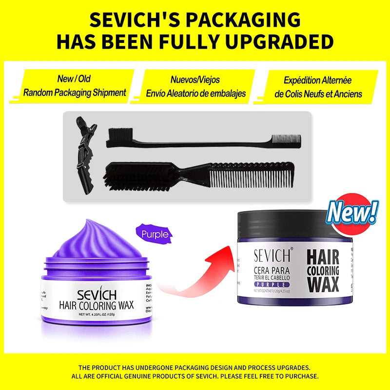 Temporary Hair Color Wax Kit for Men Women Kid Daily Party Cosplay DIY Washable Instant Hair Dye Cream Blue Purple Red Green