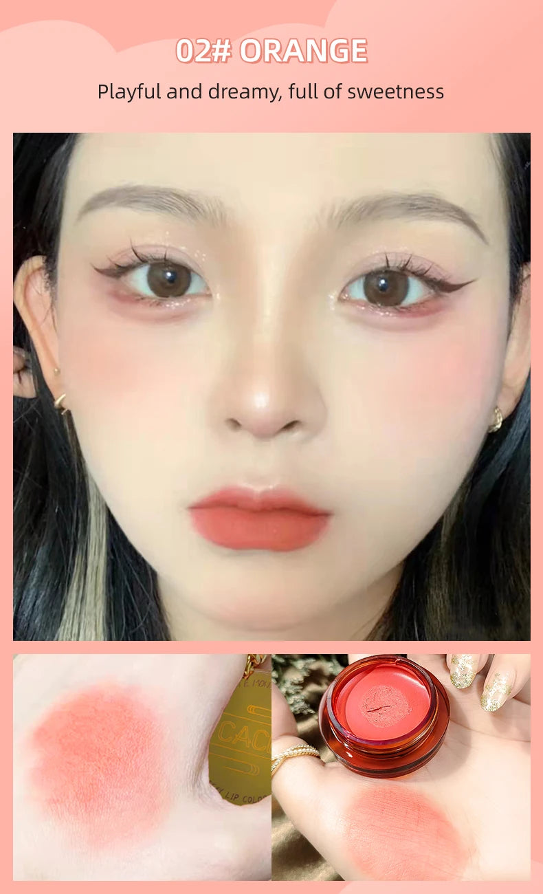 QIBEST Matte Blush Rouge Palette — Long-Lasting Natural Glow