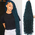 Serlity Faux Locs Extensions — 36"/24"/18" Soft Goddess Dreadlocks Crochet Hair