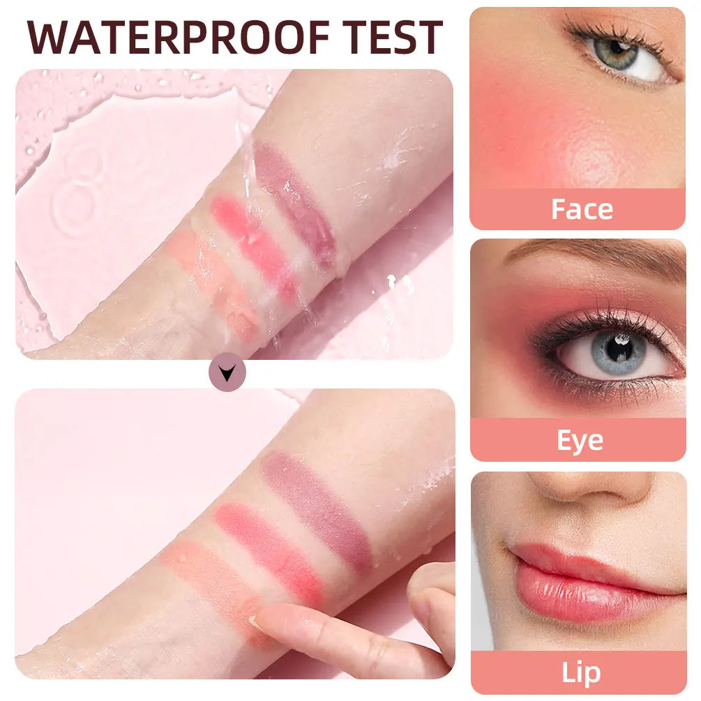QIBEST Cushion-Applicator Liquid Blush (Waterproof, Soft-Matte)