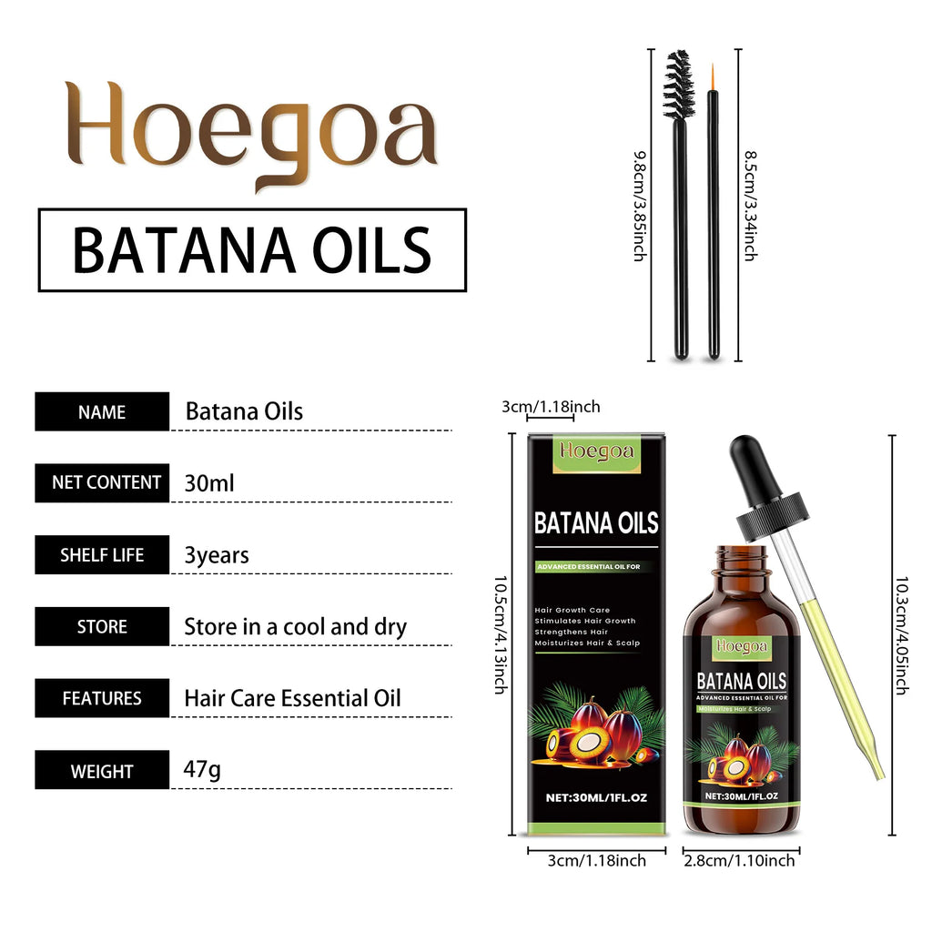Hoegoa Pure Batana Hair Growth Oil – 30ml Revitalizing & Strengthening Scalp Treatment