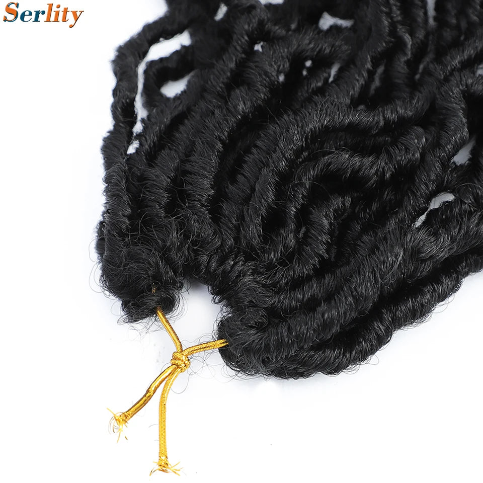 Serlity Faux Locs Extensions — 36"/24"/18" Soft Goddess Dreadlocks Crochet Hair