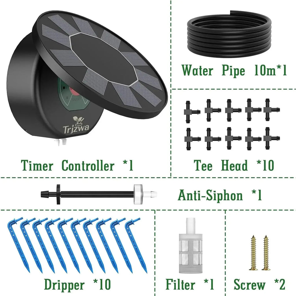 AISITIN Solar Automatic Drip Irrigation System Kit