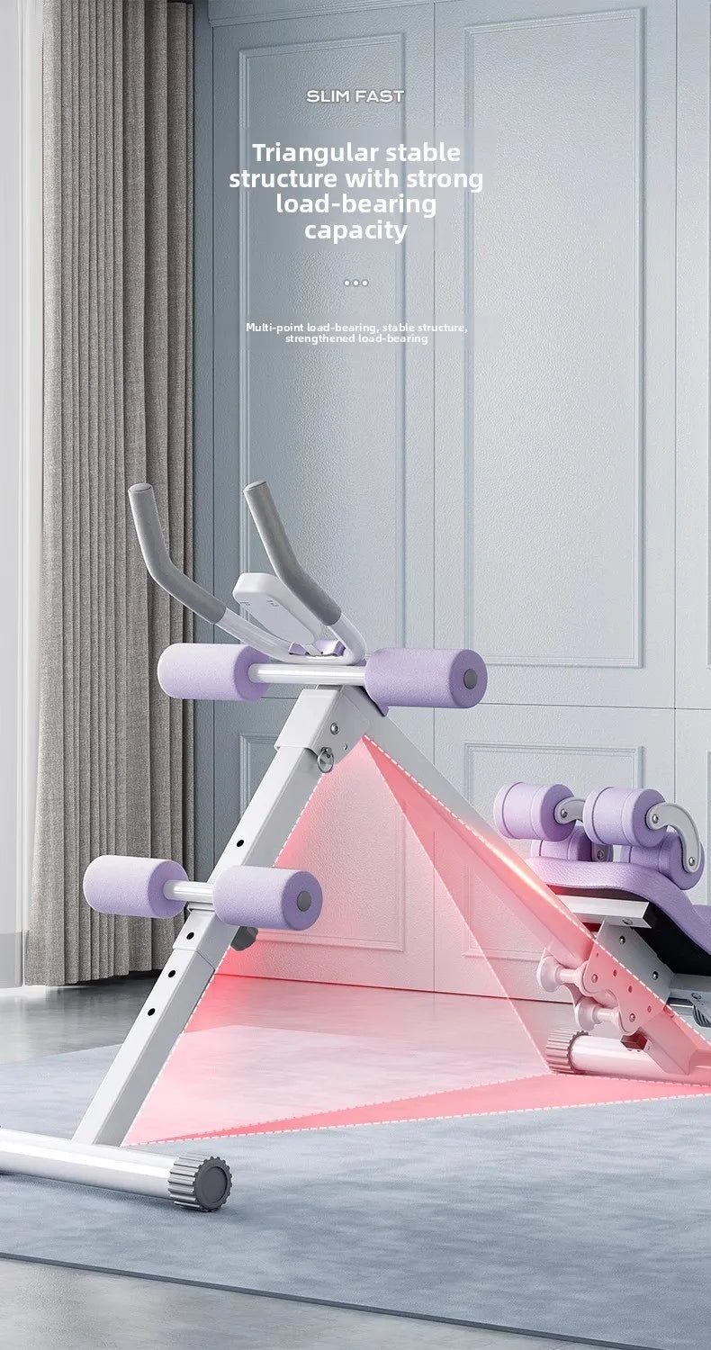 Fitness Body Shaping Machine Multifunctional Home Gym  Abdominal Waist Trainer Knee-Friendly Sliding Rail for Core & Leg Workout