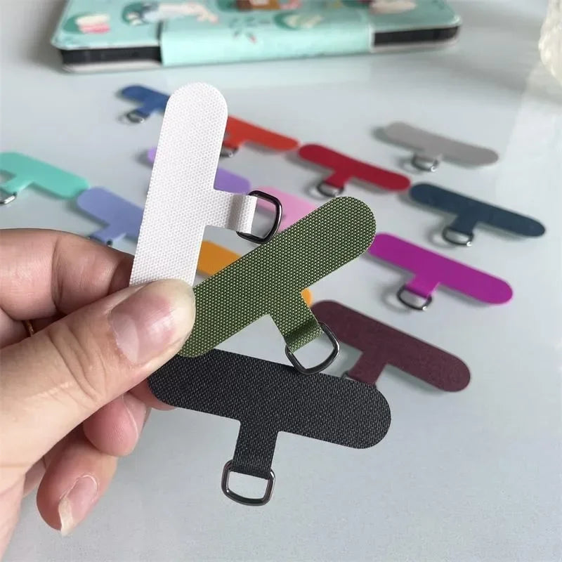 3/5pcs Phone T-shaped Strap Plates - Braid Lanyard Accessories for iPhone 12/13/14/15 & Xiaomi Cases, Weave Card