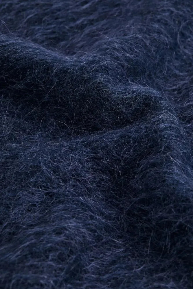 Women’s Oversized Fuzzy Knit Pullover – Solid Color Crewneck Sweater (Cozy “Lazy” Style)