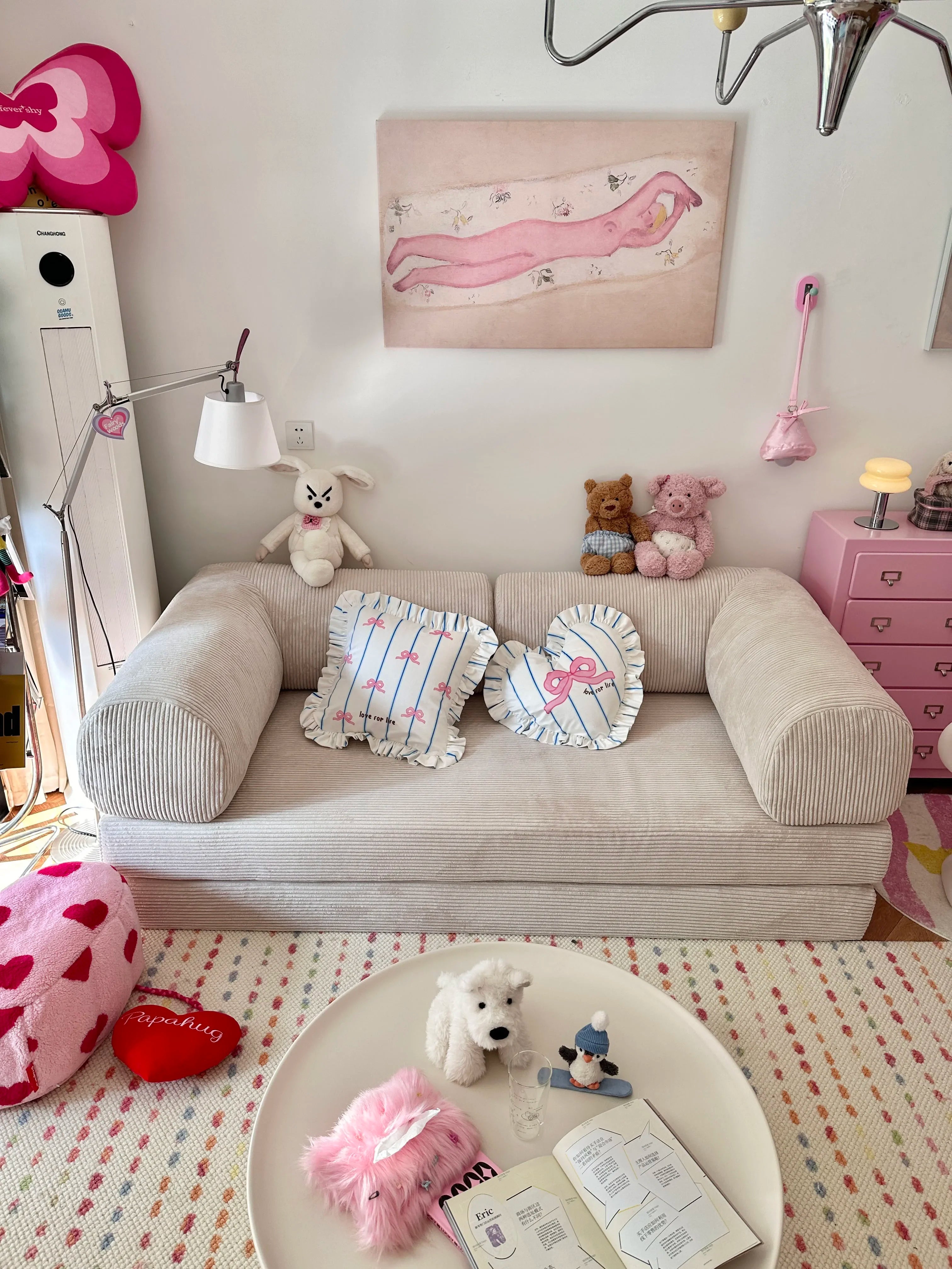 2025 New Elegant Italian Compressed Sofa Minimalist Retro Corduroy Sofa Bed Foldable Washable Customizable for Living Room