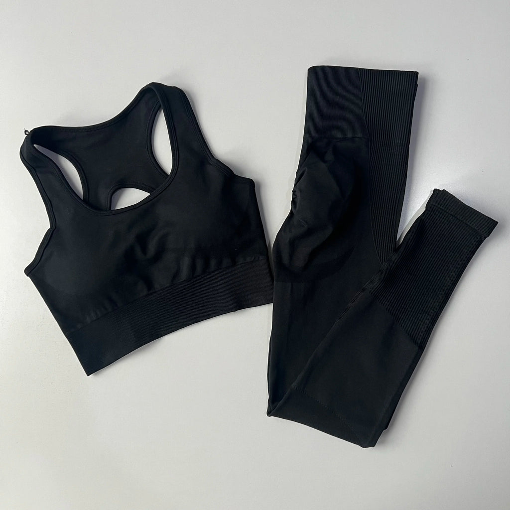 Peach Butt Lift Quick Dry Yoga Suit Set Fitness Pants High Waisted Leggings with Sports Bras Peach Butt Lift Lift Fitness Set