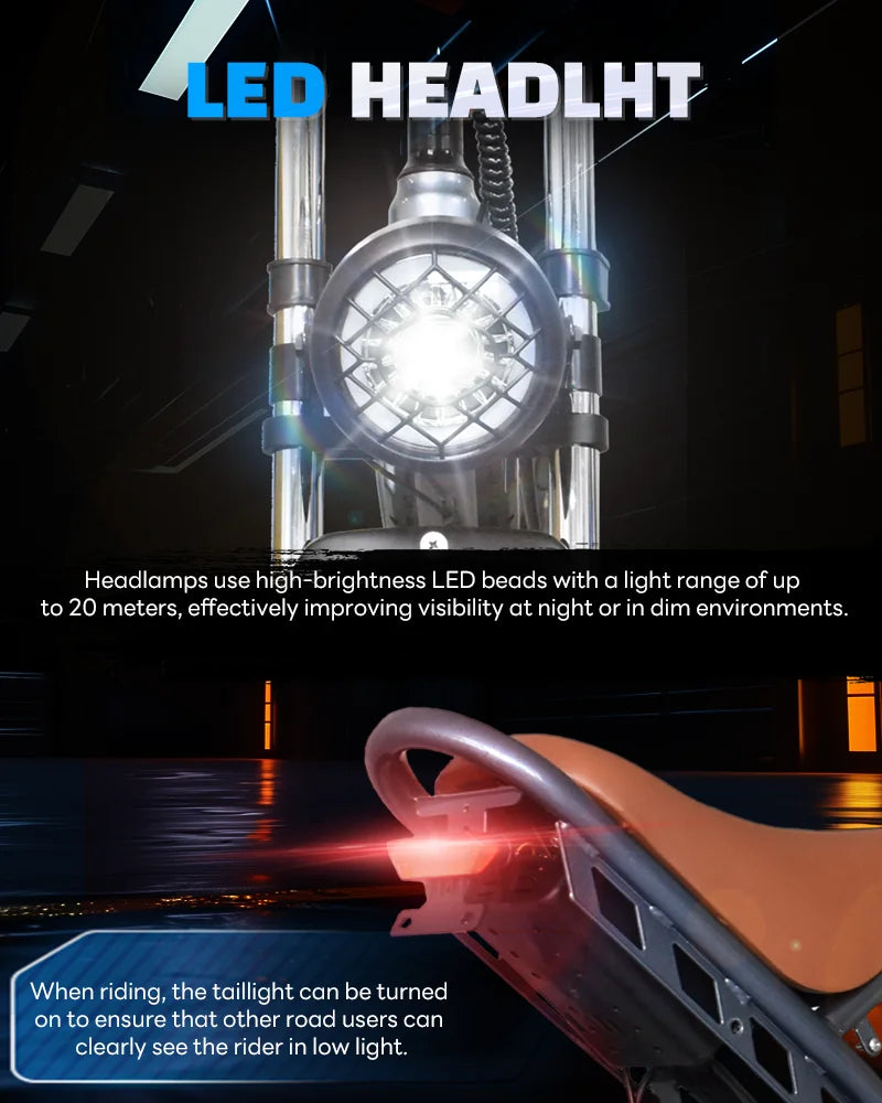 DEEPOWER S7Pro Off-Road Electric Bike — 48V 60Ah LG Battery, 1500W, 20x4 Fat Tires