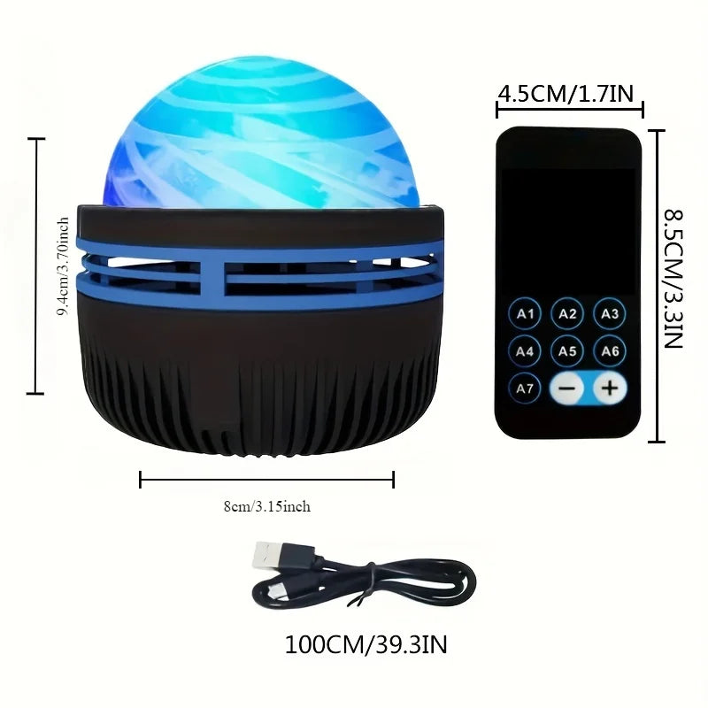 Aurora Borealis Starry Sky Projector | 7 Lighting Effects, Remote