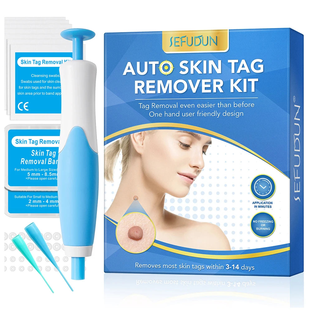 2 IN 1 Auto Micro Skin Tag Remover Device Standard And Micro Skin Tag Removal Kit Adult Mole Wart Remover Face Care Beauty Tools