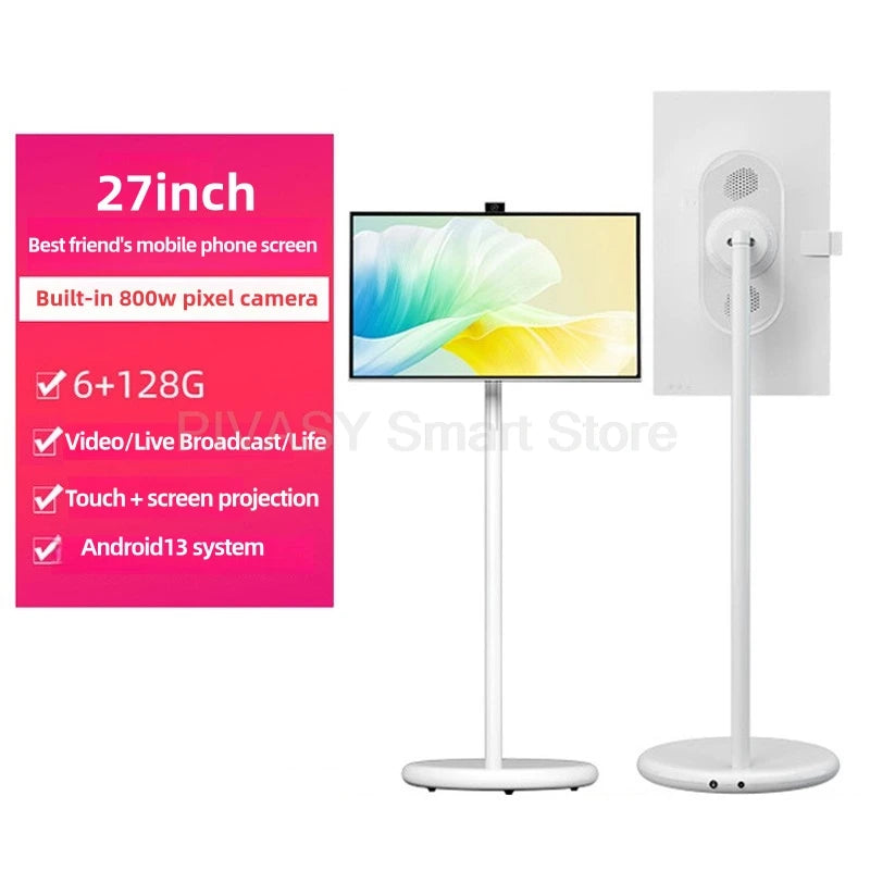 Popular 21.5 Inch Smart Display Touch Screen Android 12 Portable Smart Tv Indoor Conference Mobile Monitor for Gym Gaming Live