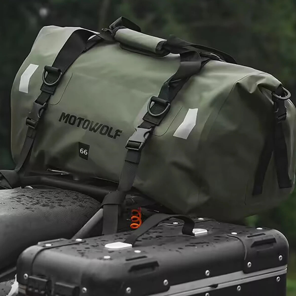 Motorcycle Waterproof Tail Bag Travel Outdoor Dry Luggage Roll Pack Bag 20 /40/66 Motorbike Luggage Backpack Motorcycle Seat Bag