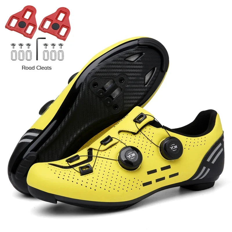 2023 Cycling Sneaker Mtb with Cleats Men Carbon Sports Speed Bike Shoes Women Mountain Racing Flat SPD Road Cycling Footwear