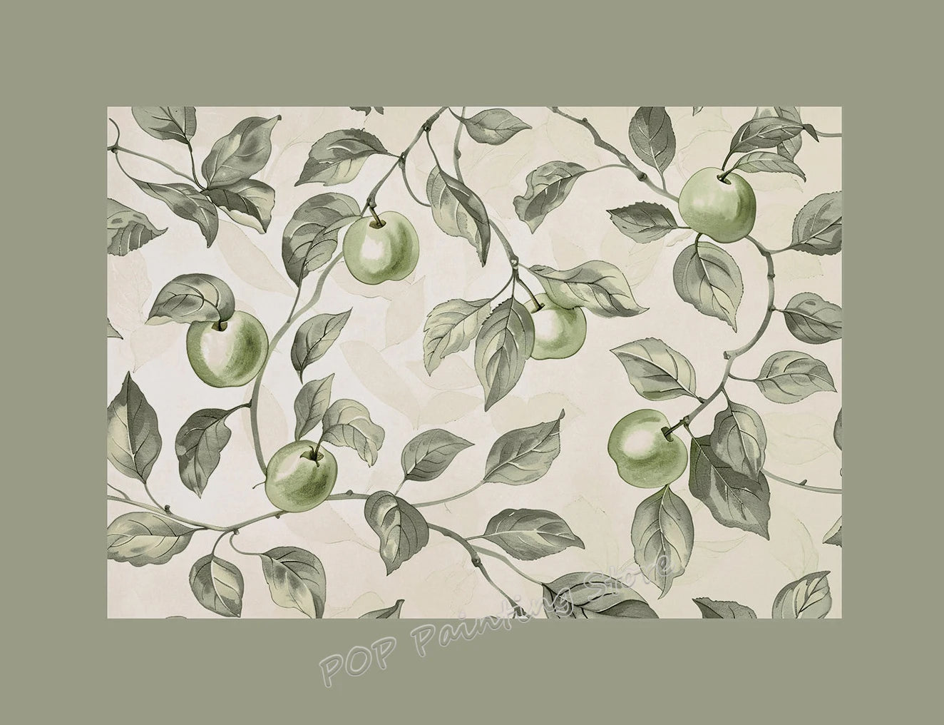 Minimalist Vegetable Canvas Wall Art – Sage Green Botanical (Onion & Carrot) Poster