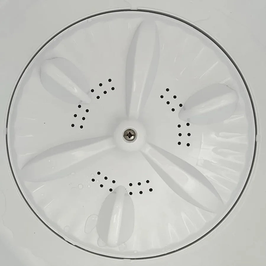 Compact SemiAutomatic Portable Washing Machine with Twin Tub Design for Apartments Dorms and RVs: 14lbs Washer 8lbs Spinner Com