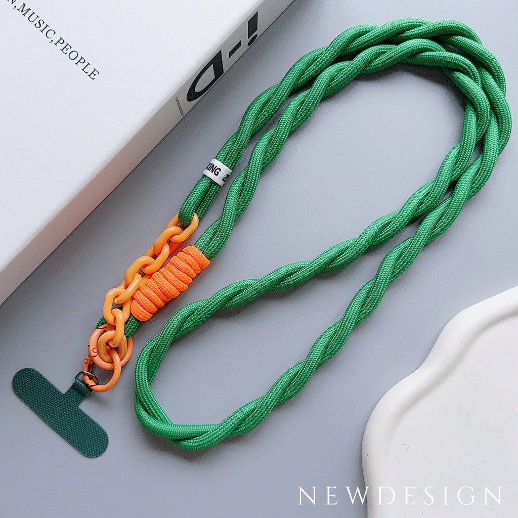 Cute Phone Lanyard Diameter Outdoor Universal Case Acrylic Crossbody Shoulder Card Neck Cord Clip Hang Anti-lost Wrist Strap