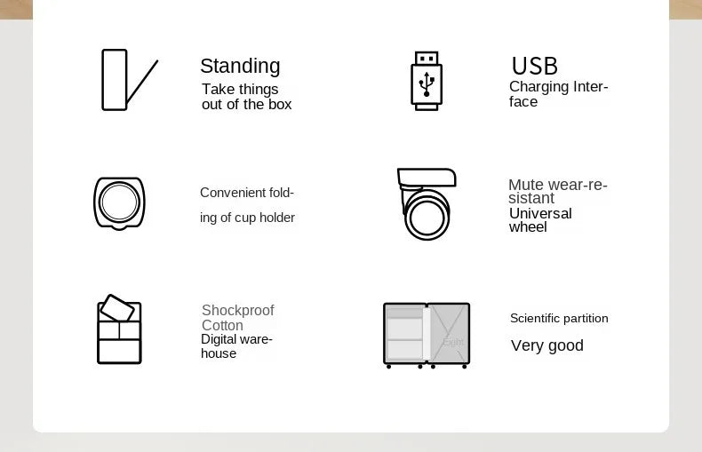 Suitcase Front Opening Pocket Aluminum Alloy Frame Rolling Luggage with USB Charging Plug Trolley Carry-on Case Bag with Wheel