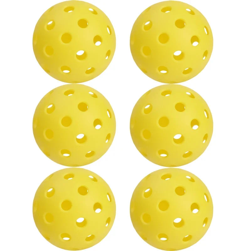 Outdoor Pickleball Balls — 40-Hole Tournament Standard (74 mm, PE Material)