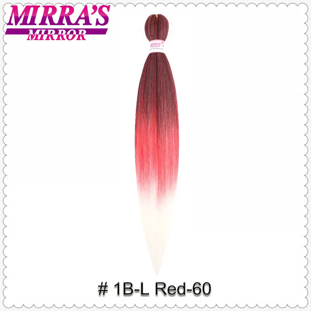 Corlorful Synthetic Jumbo Braids Hair Extensions 28 Inch Braiding Hair Pre Stretched Yellow Blue Green Red Pink Purple Braids